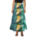 Moon Moonlit Forest Fantasy Midnight Tiered Ruffle Maxi Skirt View1