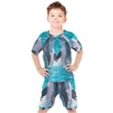 Dolphins Sea Ocean Kids  T-Shirt and Shorts Set View1