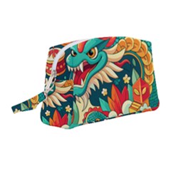 Chinese New Year – Year Of The Dragon Wristlet Pouch Bag (medium) by Valentinaart