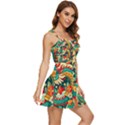 Chinese New Year – Year of the Dragon Ruffle Edge Bra Cup Chiffon Mini Dress View3