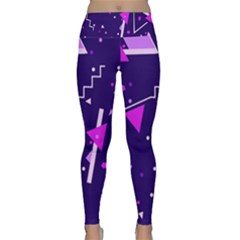 Triangles, Triangle, Colorful Lightweight Velour Classic Yoga Leggings by nateshop