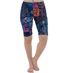 Wallet City Art Graffiti Cropped Leggings  by Bedest