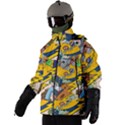 Astronaut Moon Monsters Spaceship Universe Space Cosmos Men s Zip Ski and Snowboard Waterproof Breathable Jacket View2