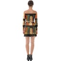 Books Bookshelves Library Fantasy Apothecary Book Nook Literature Study Off Shoulder Top with Skirt Set View2