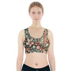 Winter Snow Holidays Sports Bra With Pocket by Bedest