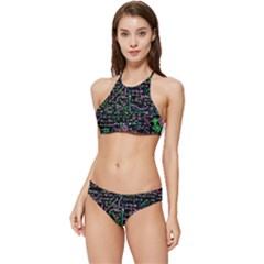 Math Linear Mathematics Education Circle Background Banded Triangle Bikini Set by Apen