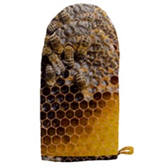 Honeycomb With Bees Microwave Oven Glove by Apen