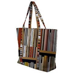 Book Nook Books Bookshelves Comfortable Cozy Literature Library Study Reading Reader Reading Nook Ro Zip Up Canvas Bag by Maspions