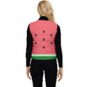 Watermelon Melon Fruit Healthy Food Meal Breakfast Lunch Juice Lemonade Summer Women s Button Up Puffer Vest View2