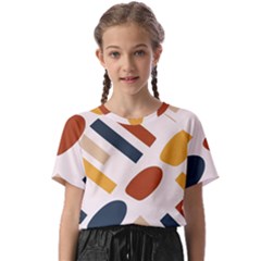 Boho Bohemian Style Design Minimalist Aesthetic Pattern Art Shapes Lines Kids  Basic T-shirt