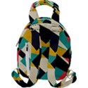 Geometric Pattern Retro Colorful Abstract Travel Backpack View2