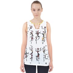 1323 Ericksays Tribal Cut Out Tank Top by tratney