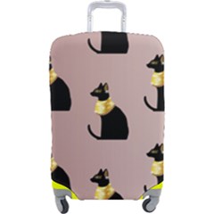 Cat Egyptian Ancient Statue Egypt Culture Animals Luggage Cover (large) by Maspions