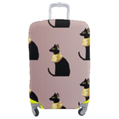 Cat Egyptian Ancient Statue Egypt Culture Animals Luggage Cover (medium) by Maspions