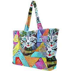 Kitten Cat Pet Animal Adorable Fluffy Cute Kitty Simple Shoulder Bag by Maspions