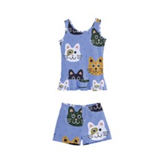 Cat Cat Background Animals Little Cat Pets Kittens Kids  Boyleg Swimsuit by Maspions