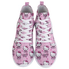 Cute Hello Kitty Collage, Cute Hello Kitty Men s Lightweight High Top Sneakers by nateshop