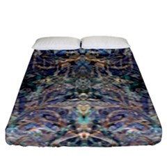 Alfabeto Fitted Sheet (king Size) by kaleidomarblingart