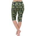 Camouflage pattern Lightweight Velour Cropped Yoga Leggings View4