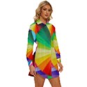 bring colors to your day Womens Long Sleeve Shirt Dress View3