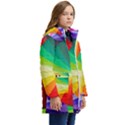 bring colors to your day Kids  Hooded Longline Puffer Jacket View2