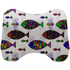 Fish Abstract Colorful Head Support Cushion by Maspions