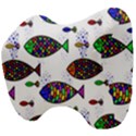 Fish Abstract Colorful Head Support Cushion View4