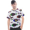 Fish Abstract Colorful Men s Sport Top View1