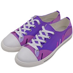 Colorful Labstract Wallpaper Theme Women s Low Top Canvas Sneakers by Apen