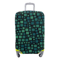 Squares Cubism Geometric Background Luggage Cover (small)