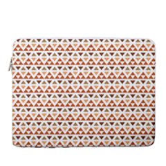 Geometric Tribal Pattern Design 16  Vertical Laptop Sleeve Case With Pocket