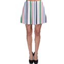 Stripes Pattern Abstract Retro Vintage Skater Skirt View1