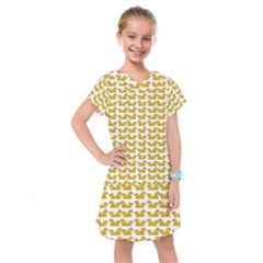 Little Bird Motif Pattern Wb Kids  Drop Waist Dress by dflcprintsclothing