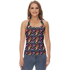 Beautiful Pattern Basic Halter Top by Sparkle