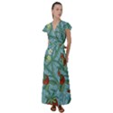 Spring Time Flutter Sleeve Maxi Dress View1