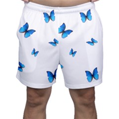 Butterfly-blue-phengaris Men s Shorts by saad11