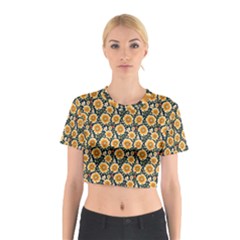 Flower 120424 Cotton Crop Top by zappwaits