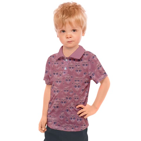 Sweet Emoji Canvas Print Pattern Kids  Polo T-shirt by dflcprintsclothing