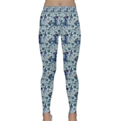 Blue Roses Classic Yoga Leggings by DinkovaArt