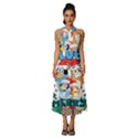 Bluey birthday Sleeveless Cross Front Cocktail Midi Chiffon Dress View1