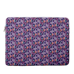 Trippy Cool Pattern 15  Vertical Laptop Sleeve Case With Pocket