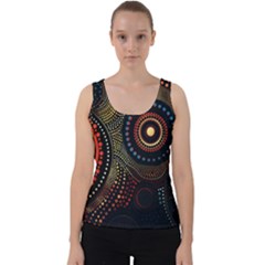 Abstract Geometric Pattern Velvet Tank Top by Ndabl3x