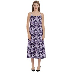 Purple Roses 1 Purple Roses Casual Spaghetti Strap Midi Dress by DinkovaArt