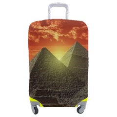 Pyramids Egypt Monument Landmark Sunrise Sunset Egyptian Luggage Cover (medium) by Proyonanggan