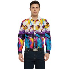 Wild Cat Men s Long Sleeve  Shirt by Sosodesigns19