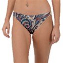 Paisley Print Musical Notes6 Band Bikini Bottoms View1