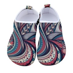 Paisley Print Musical Notes6 Men s Sock-style Water Shoes by RiverRootz