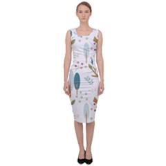 Pattern Sloth Woodland Sleeveless Pencil Dress by Hannah976