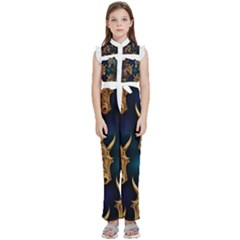 Pattern 5 Kids  Sleeveless Ruffle Edge Band Collar Chiffon One Piece by 2607694a