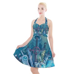 Adventure Time Lich Halter Party Swing Dress  by Bedest